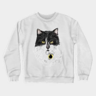 Black and white kittie cat Crewneck Sweatshirt